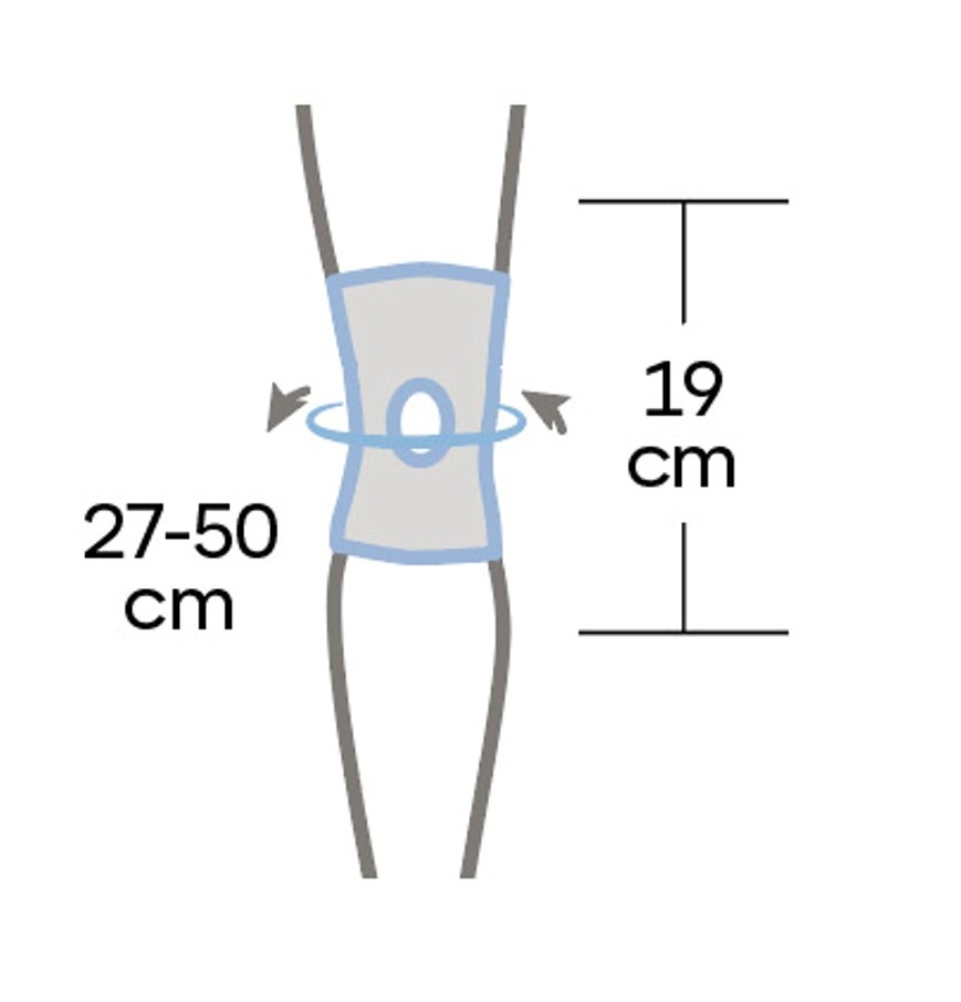 ATXOS 703 Ortéza kolena Airtex OneSize nízká - Obrázek 7