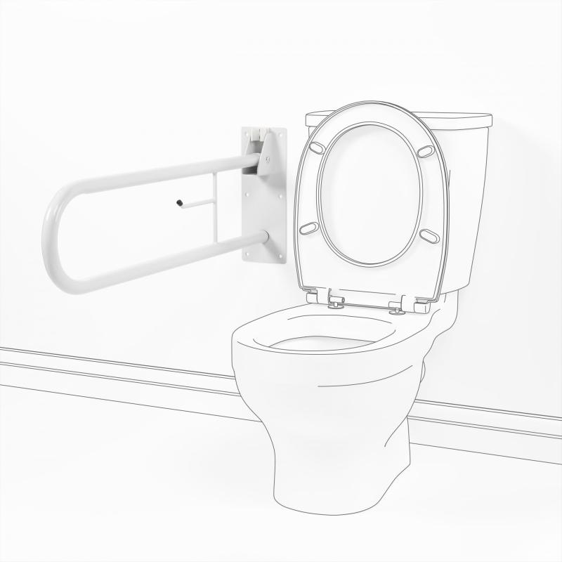 Handi Flip 06-7140 madlo k WC sklopné - Obrázek 2