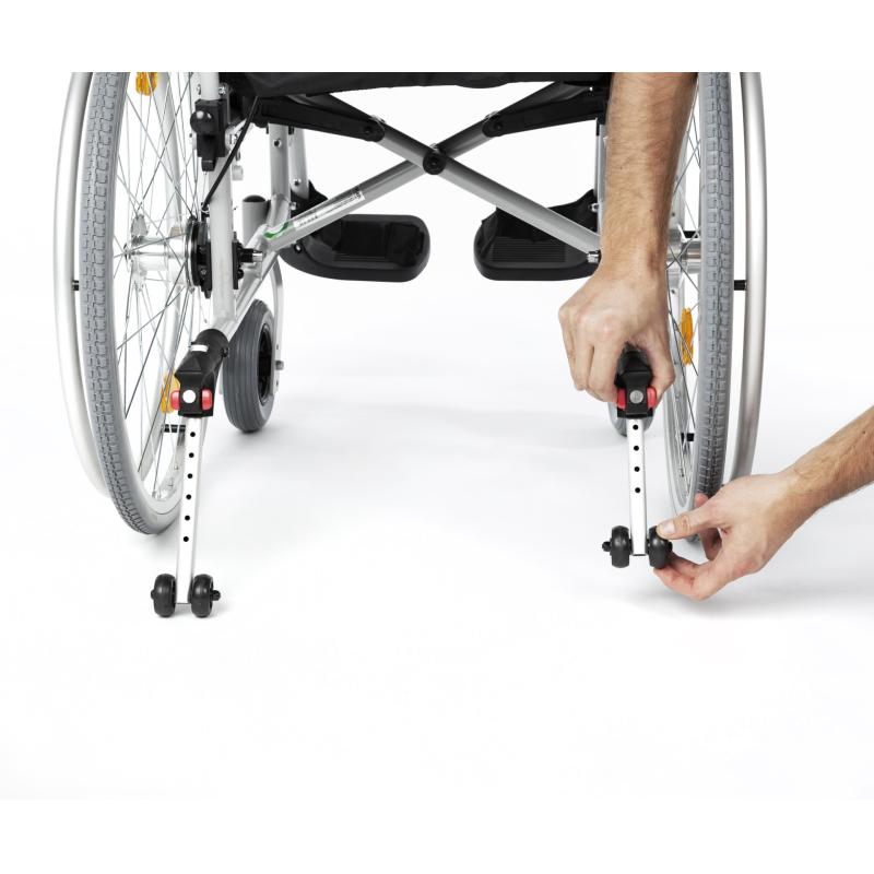 LightMan Start Plus Invalidní vozík s brzdami pro doprovod - Obrázek 7